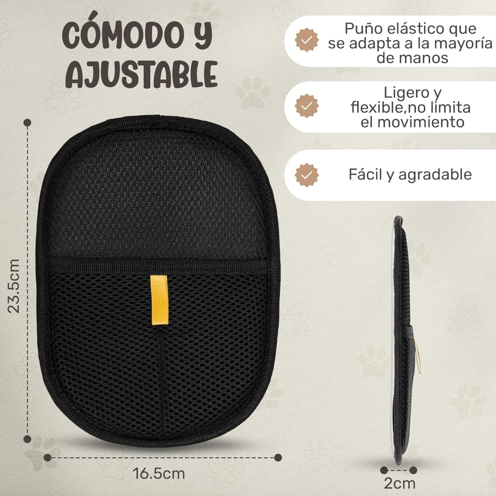 Guantes Electrostáticos Quita Pelos de Mascotas